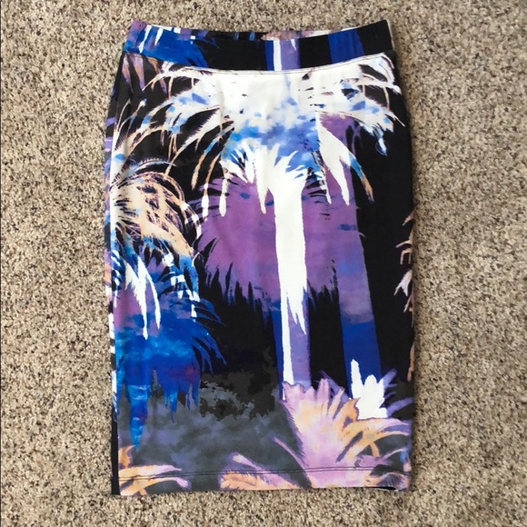 Trina Turk Palm Print Skirt - Picture 1 of 6